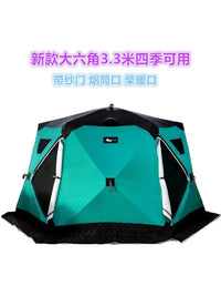 Insulated Hexagonal/Octagonal Hot Tent with Stove Jack for Winter Camping