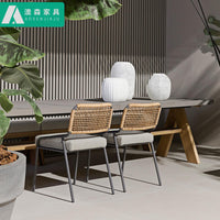 Outdoor Wicker Rattan Sofa Set for Patio, Balcony, Garden, and Hotel