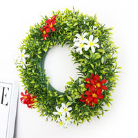 Spring Eucalyptus Wreath for Front Door Decor, Artificial Floral Garland