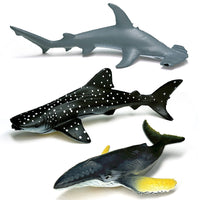 Ocean Animal Figurines Set with Carrying Bucket - Realistic Mini Sea Creatures for Kids