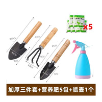 3-Piece Gardening Tool Set for Potted Plants and Succulents, Metal Trowel Rake Shovel Kit