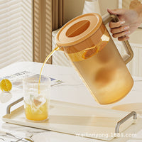 Cold Water Pitcher with Lid for Refrigerator, High Temperature Resistant Juice Beverage Dispenser
