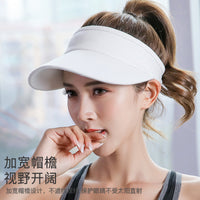 Women's Summer Visor Hat Korean Style Sun Protection Outdoor Sports Topless Baseball Cap