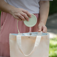 Mini Collapsible Silicone Travel Cup with Lanyard, Portable and Reusable