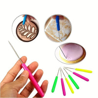 24-Piece Pottery & Clay Sculpting Tool Set with Nylon Brushes and Detail Needles