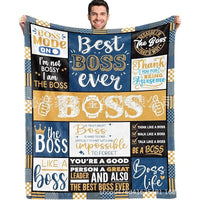 Flannel Prayer Blanket for Boss Gifts, Thickened Office Sofa Throw