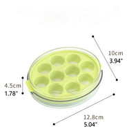 10-Grid Round Ice Ball Maker Mold with Lid for Refrigerator, Creative Ice Cube Tray