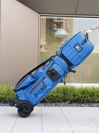 Boyea Lightweight Golf Club Travel Bag with Wheels, Waterproof Hard Shell Golf Aviation Bag