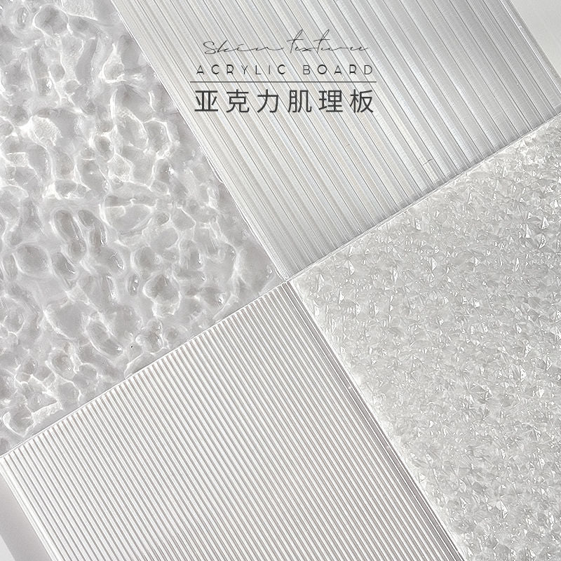 Acrylic Ripple Pattern Photography Prop for Cosmetics and Nail Art