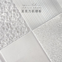 Acrylic Ripple Pattern Photography Prop for Cosmetics and Nail Art