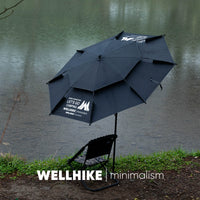 WELLHIKE Outdoor Fishing Umbrella Canopy - Portable Waterproof Sunshade for Camping & Picnic