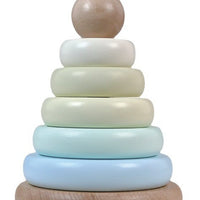 Wooden Rainbow Stacking Tower Blocks Educational Toy
