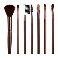 7-Piece Professional Makeup Brush Set for Face and Eyes