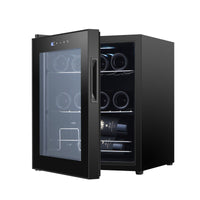 Veying YS-4818 12-Bottle Thermostatic Wine Cooler for Home and Apartment, Frost-Free, 110V Compatible