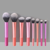 8-Piece Professional Makeup Brush Set for Eyeshadow, Blush, Powder, and Foundation