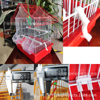 Portable Small Bird Cage for Parakeets, Finches, Lovebirds - Iron Metal Aviary Cage