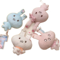 Cute Vintage Rabbit Plush Doll Keychain for Girls