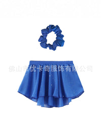 Girls' Mermaid Ballet Leotard with Skirt and Headpiece for Dance Class and Exams