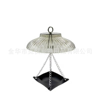 Squirrel-Proof Outdoor Hanging Bird Feeder with Rain Guard and High-Strength Plastic Cover