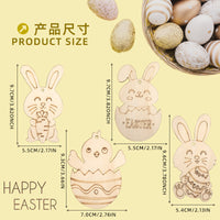 Easter Wooden Ornaments for DIY Party & Holiday Decor
