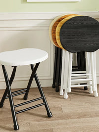 Foldable Chair with Backrest for Home Dining, Portable Office, Conference, Computer, and Dormitory Use