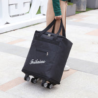 Extra Large Capacity Travel Bag Waterproof Lightweight Handbag Luggage with Wheels Backpack Portable Clothes Storage Bag