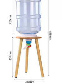Water Bottle Aquarium Kit for Home and Office, Small Ecological Fish Tank with Stand and Faucet