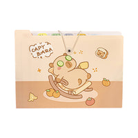 Capybara Accordion File Folder, PP Waterproof Multi-layer Document Organizer for Students