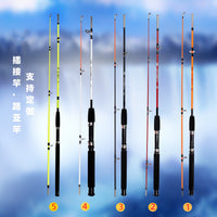 Portable Fiberglass Ice Fishing Rod Spinning Casting Raft Pole