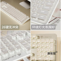 Lofree Wired Silent Keyboard and Mouse Combo for Laptop and Desktop