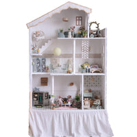 1:12 Dollhouse Miniature Furniture Set for Girls, Complete Soft Furnishings and Decorative Ornaments