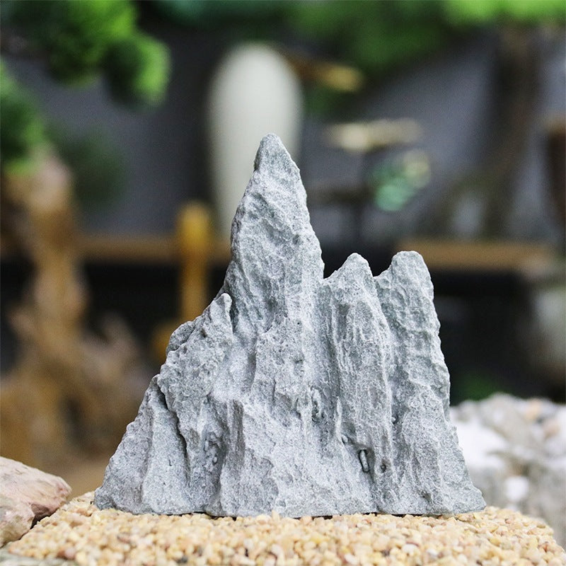 Artificial Mountain Rockery Ornaments for Home Decor and Micro Landscape Gardening