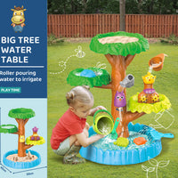 Kids' Outdoor Sand and Water Play Table Set with Beach Toys