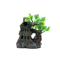 Aquarium Resin Temple Cave Decoration for Fish Tank and Reptile Terrarium