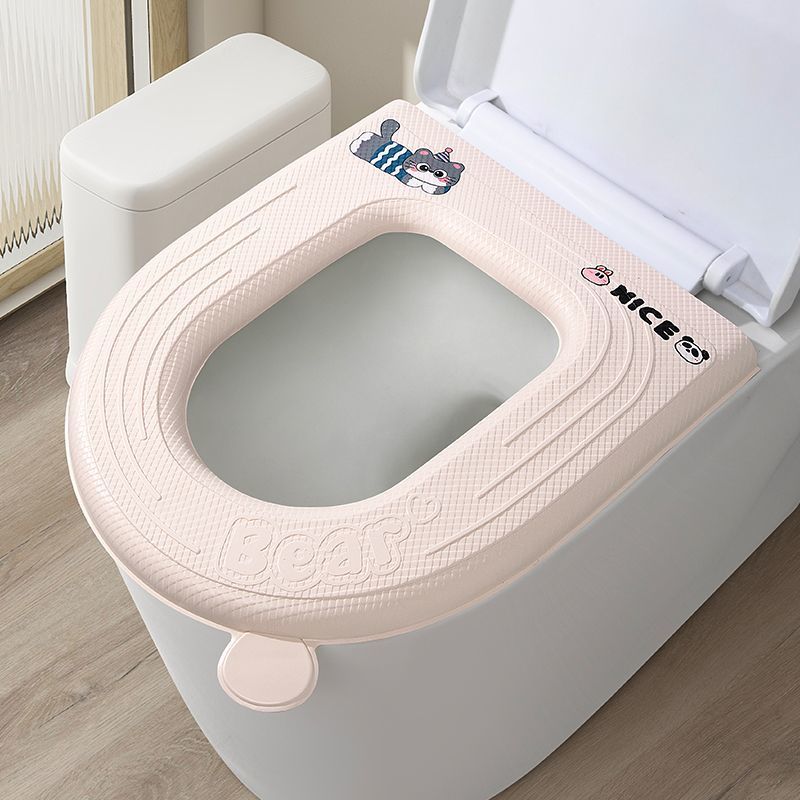 Waterproof Toilet Seat Cover with Fragrance, Universal All Seasons, Wash-Free Thickened Toilet Seat Cushion for Home, Adhesive