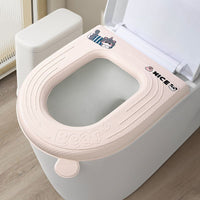 Waterproof Toilet Seat Cover with Fragrance, Universal All Seasons, Wash-Free Thickened Toilet Seat Cushion for Home, Adhesive