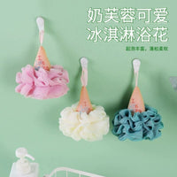 Creative Ice Cream Shaped Bath Sponge Shower Loofah