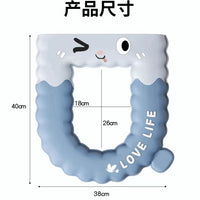 EVA Foam Toilet Seat Cover, Universal All Seasons, Cartoon Lace Design, Washable
