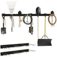 Garden Tool Storage Rack for Garage and Yard, Heavy Duty Organizer for Farm and Home Tools