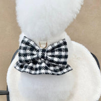 Pet Dog Christmas Houndstooth Vest for Small to Medium Dogs