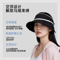 Golf Sports Visor Sun Hat with Wide Brim and Adjustable Ribbon
