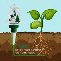 Christmas Tree Ceramic Self-Watering Spikes for Indoor Plants