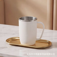 304 Stainless Steel Mouthwash Cup for Kids & Adults - Anti-Mold & Antibacterial Toothbrush Holder