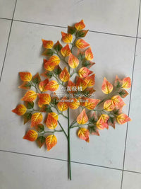Artificial Autumn Birch Leaves for Home Decor and Floral Arrangements