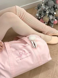 Girls' Dance Bag Ballet Practice Gym Shoulder Bag with Shoe Compartment