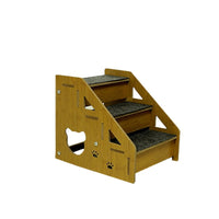 Wooden Pet Stairs Ramp for Dogs and Cats - Foldable Non-Slip Pet Ladder for Beds and Couches