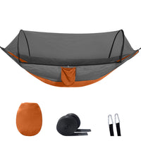 Ultralight Automatic Pop-Up Camping Hammock with Mosquito Net, Outdoor Swing Chair for Backpacking and Travel