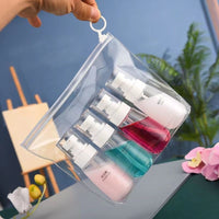Travel Dispenser Bottle Set - Press Pump Lotion & Fine Mist Spray Bottles for Toiletries