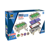 Kids Multi-Game Tabletop Set: Mini Billiards, Foosball, Ice Hockey, and Table Tennis for Home Indoor Play