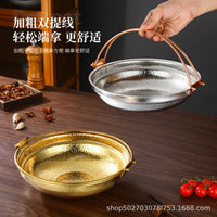 Thickened 304 Stainless Steel Sukiyaki Pot for Induction Cooker and Cassette Stove